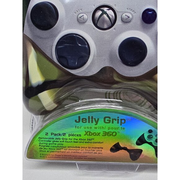 i-Con Jelly Grip Covers For Xbox 360 Game Controller 2 Pack #EL-i8506 Camouflage - Picture 2 of 4